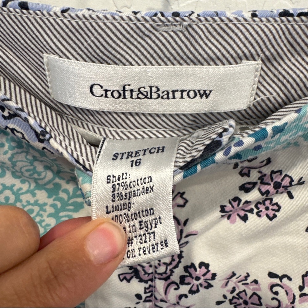Croft & Barrow Athletic Skort Womens 16 Floral Paisley Golf Tennis Spring - Picture 5 of 6